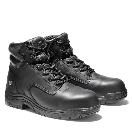 Timberland PRO Timberland PRO Men's TiTAN 6 Inch Composite Safety Toe Industrial Work Boot, Black-2024 NEW, 10M