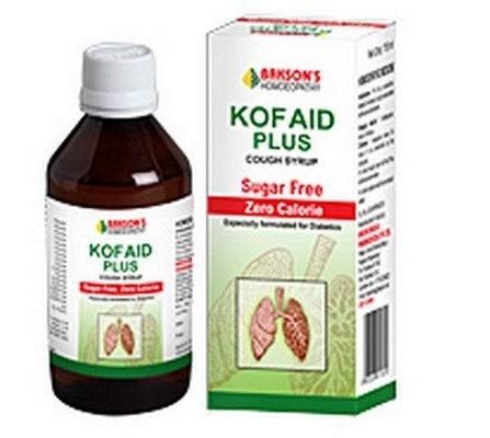 Kof Aid Plus Syrup (Sugar Free) (115ml) - Pack Of 1 Bottle & (Free St. George’s Homeopathic ALOE VERA OINTMENT (1 pcs of 10g) - Moisturizer for Dry Skin with Every Order)