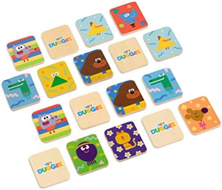 Hey Duggee 1079 Wooden Memory Match Game, Age 2 Years+