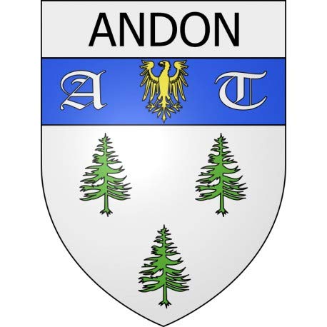 Andon 06 ville Stickers blason autocollant adhésif Taille : 12 cm
