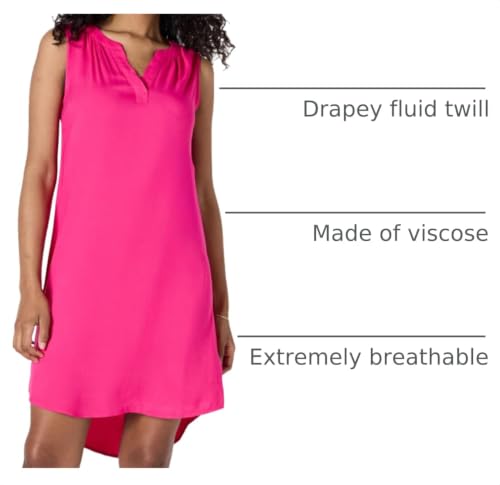 Image of Amazon Essentials Women's Sleeveless Woven A-line V Neck Shift Dress