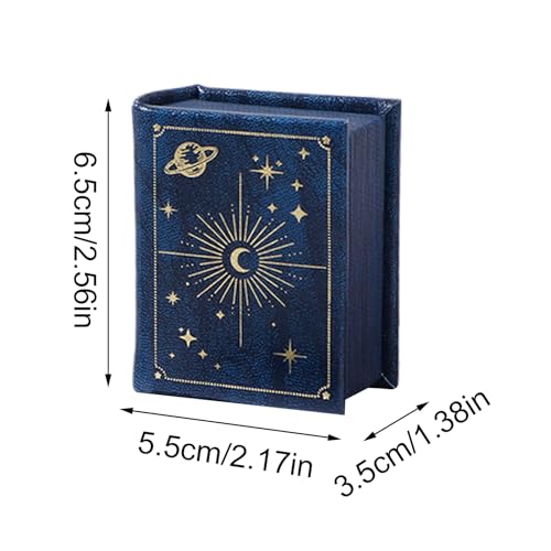 Qukoielly Écrin à Alliance de Mariage - Coffret de Rangement pour Bijoux en Forme de Livre | Boîte Porte-Bague avec Fermeture Magnétique - Pour Femmes Hommes Voyage Anniversaire Cadeau Mariage Noël – vue 5