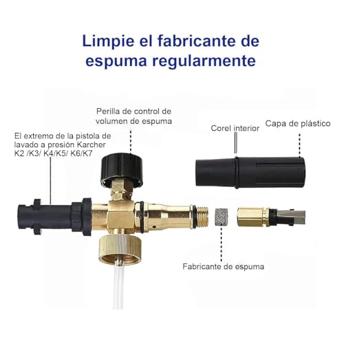 Lanza espuma universal para hidrolavadora 9 Imagen adicional