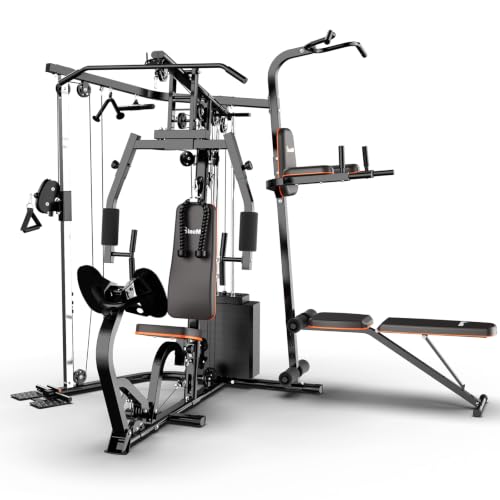 Image of SincMill Home Gym Multifunctional Full Body Workout Equipment for Home Exercise Fitness
