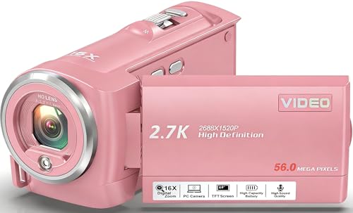 QHD 2.7K Vlogging Camera with 32GB Dual Batteries