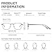Retro 80s Square Glasses - Premium Non-Prescription Clear Lens for Women, Men & Teens | Walter White Style Fashion Tea Frame