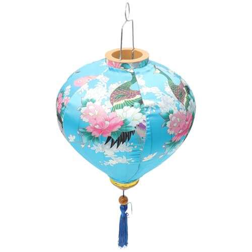 TOPBATHY Chinesische Laterne Außen Peacock Muster Wasserfest...