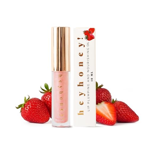Image of HG AESTHETICS Tinted Lip Oil – Nourishing and moisturizing lip oil with SPF – Soothes, protects and gives a subtle shine (Sparkling Strawberry, 10ML)