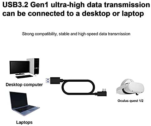 Miniatura 4 de Master Cables Oculus Link - Cable de auriculares de realidad virtual compatible para Quest 2 y Quest
