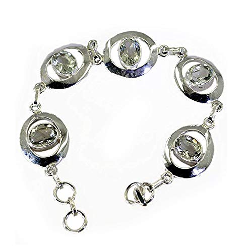 Bracelet en argent 925 vert améthyste de haute joaillerie