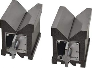 Precision Magnetic Vee Blocks Size 85 x 70 x 60mm V Block Matched Pair Heavy New