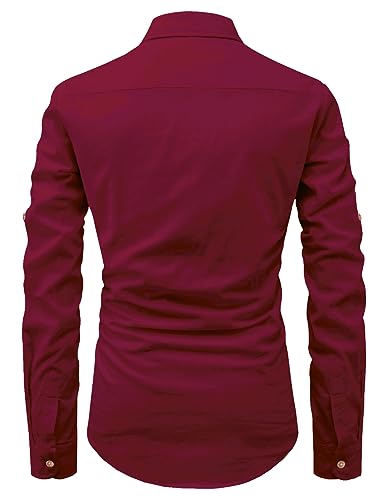 Image of Vida Loca Men Cotton Full Sleeve Casual Spread Collor Slim Fit Short Kurta for Men and Boys (Pack of 2)
