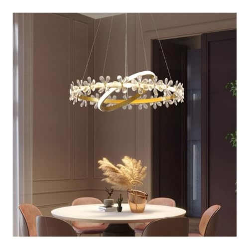 Lustre à fleurs à intensité variable pour un éclairage doux de chambre