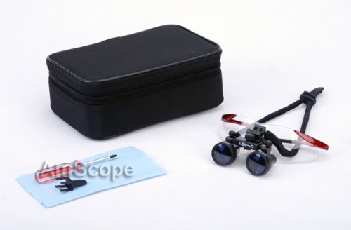 Smedent D-3.5RR Dental Surgical Loupe 3.5X Working Distance 360-460Mm Burgundy Sport Frame thumb #2