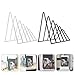Gadpiparty 2pcs Triangle Desktop Book Organizer Iron Bookshelf for Storage Stylish Magazine Display Rack Multi-Function File Holder