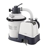 INTEX 925 GPH Krystal Clear Sand Filter Pump for Above Ground Pools, Swimming Pool Pump with Automatic Timer - Improved Circulation, Filtration, & Clarity
