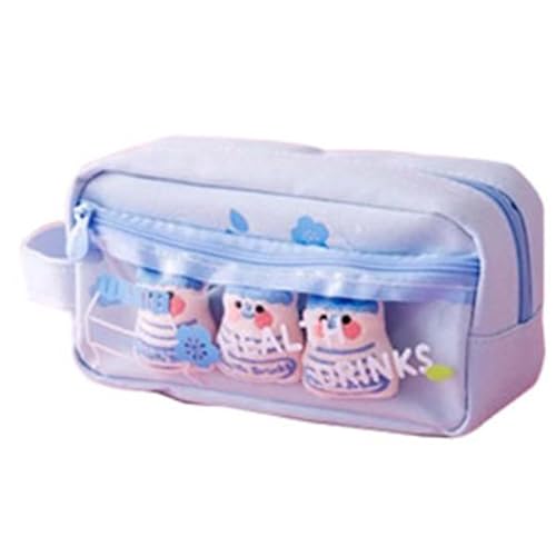 ハイハイ(Hi-High) ペンケース ファンシー韓国っぽ 筆入れ 筆箱 韓国文具 キャラクター ふでばこ バッジ ボックスペンケース 可愛い かわいい レディース (ヨーグルト)