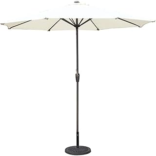 HZH Guarda-sóis de jardim Guarda-sol Guarda-chuvas de proteção ao ar livre Terraço Guarda-sóis Jardim Piscina Deck Mercado Guarda-chuvas de mesa 270 cm