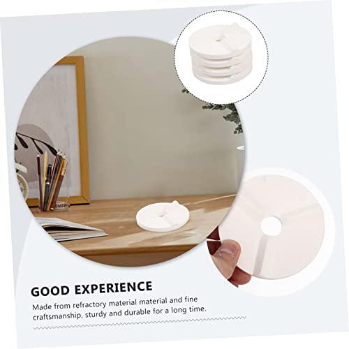 4Pcs Kiln Gasket Kiln Supporting Tools Kiln Tools Refractory Support Mat Pad Aluminum Oxide Glass White Pottery Kiln Tools Reliable Glazing Tools Clay Firing Tool Clay Support #TOP5
