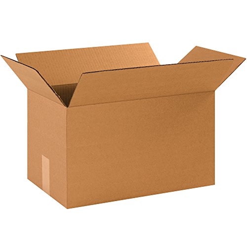 Image of SHIP NOW SUPPLY 16 x 9 x 9 Corrugated Cardboard Boxes, Medium 16 inchL x 9 inchW x 9 inchH, Pack of 25 | Shipping, Packaging, Moving, Storage Box for Home or Business, Strong Wholesale Bulk Boxes