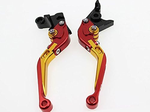 Miniatura 70 de FXCNC Billet Folding Extendable Adjustable Brake Clutch Levers Compatible with Raptor YFM660 01-04, TTR125L/LE/LW 00-16, Banshee 350 02-06