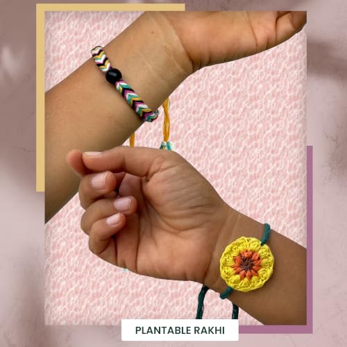 Image of Bombay Greens Plantable Rakhi for Brother Eco-Friendly DIY Grow Kit