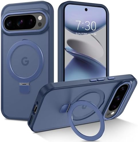 Coque Google Pixel 10 Pro XL Magnétique - Compatible MagSafe - Support Rotatif - Transparente - 2