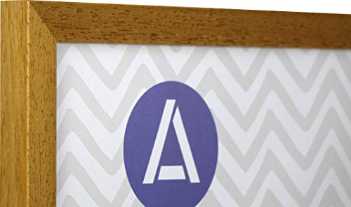 Athena Honey Oak Honey Thin Block Premium Wood Picture Frame 36" x 24" - 36 x 24 Frame - Photo Frame - 36x24 Frame Oak with Clear Styrene Sheet & Wall Mounted Hook – 24 x 36 Inches - Image 2