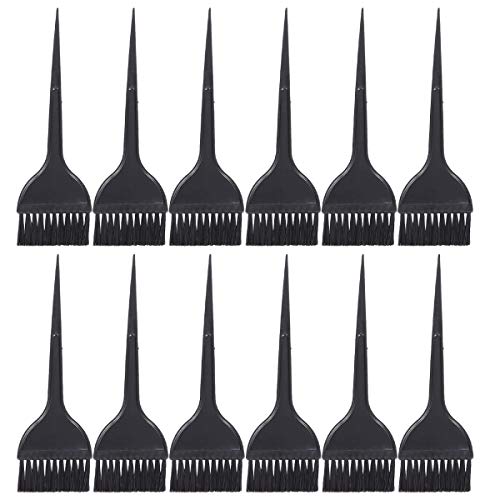 LAKIOMZ Lot de 12 pinceaux de teinture pour cheveux, applicateur de teinture pour cheveux, kit de teinture pour cheveux, applicateur de teinture pour cheveux, pour la maison, le salon de coiffure Cover