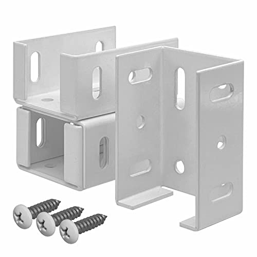 OHIY Heavy Duty Aluminum Fence Bracket 4 pcs w Screws