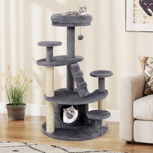 Árbol para gatos multi-niveles PETSITE 40 pulgadas, gris miniatura 2