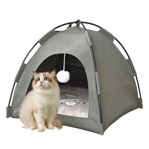 Tente pour chats avec tissu respirant et structure nid portable - 2
