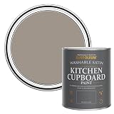 Rust-Oleum abwaschbare Küchenschrankfarbe in braun mit Seidenglanz Finish - Trüffel 750ML