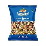 Sapphire Dry Nuts Trail Mix, Healthy & Crunchy Blend of Roasted Nuts, Seeds & Dried Fruits, Rich in Protein, Fiber & Essential Nutrients, Perfect for Guilt-Free Snacking Anytime, 500g Blue Pouch