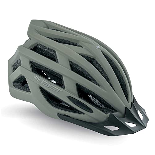 Casco de ciclismo Gist Planet One Plus gris talla S-M para ruta y montaña