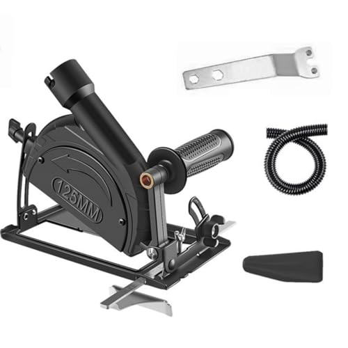 5 Piezas Soporte Amoladora Kit, Base de Amoladora Angular de Ángulo Ajustable de 0-45°, Profundidad de Corte de 0~40mm, Maquina Cortar Azulejos, para Amoladora Angular de 100mm a 125mm