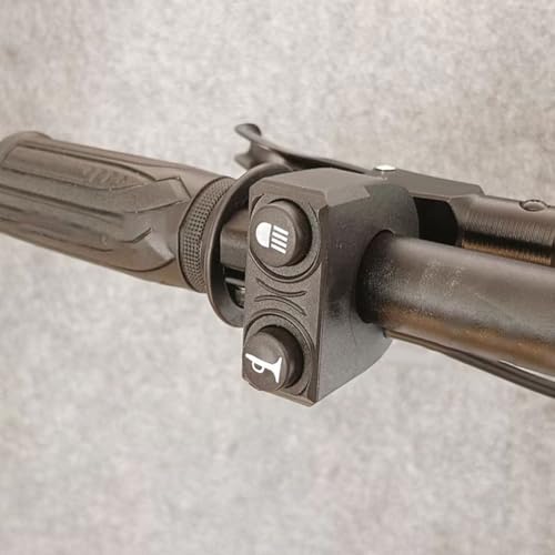 2 in 1 Elektrisch für Fahrrad Lichtschalter für E-Bikes - 2-in-1 oder 3-in-1 Intelligenter Controller, ABS-Gehäuse, 22 mm Lenkerhalterung, 1,7 m Kabel, kompatibel mit Elektrorollern & Dreirädern