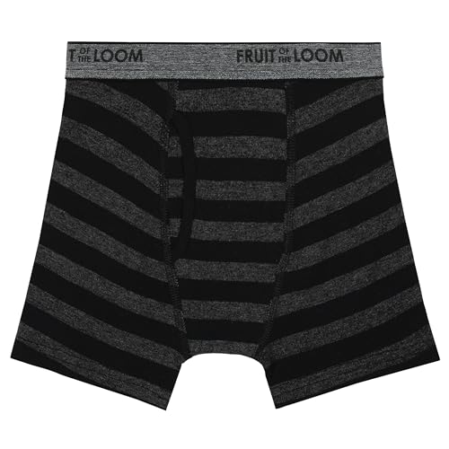 Fruit of the Loom Boys' Tag Free Cotton Boxer Briefs, Multicolor, One Size