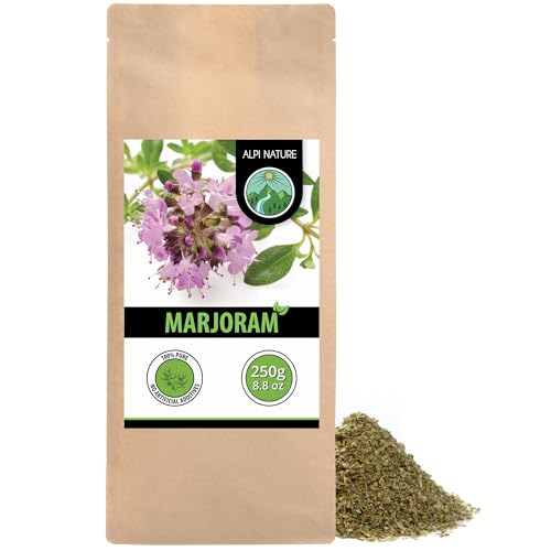 Alpi Nature Marjoram Rubbed 250g 8.8 oz, Dried Herb for Cooking and Marjoram Tea