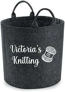 Personalised Knitting Basket, Knitting Bag, Knitting Storage, Knitting Bag, Knitting Gift, Craft Bag, Craft Gift, Crochet Bag, Crochet Gift (Small)