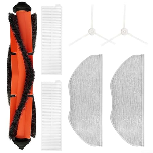 Kit de piezas de repuesto para aspiradora robot LG CordZero R3 Prime, incluye cepillo principal, cepillos laterales, filtros y paños de fregona, juegos de accesorios de fácil instalación (A)
