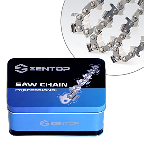 Zentop Chainsaw Chain 16-Inch 3 Pack 3/8" Lp Pitch .043" Gauge 56 Drive Links Wood Cutting Saw Chain For Chainsaw Parts Fits Craftsman, Echo, Homelite, Poulan, Remington #TOP1