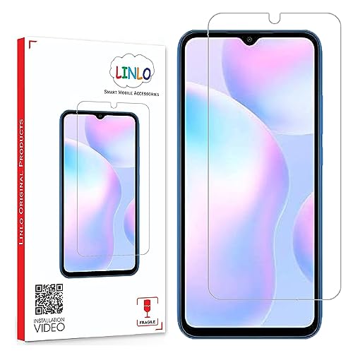 Image of Tempered Glass Screen Protector Compatible for Redmi 10A /9A /9i /9 /9c /9 Activ /9A Sport /9i Sport /Poco C31 with Full Screen Coverage; Except Edges and Easy Installation Kit(Transparent), Pack of 1