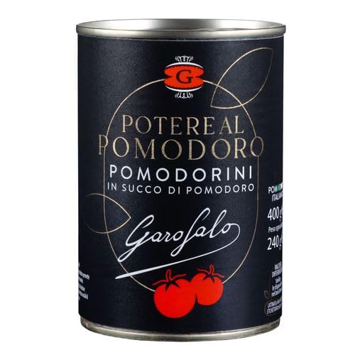 Pomodorini in Succo di Pomodoro per Garofalo, 400g, Confezione da 12 Pezzi