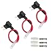 FULARR 3Pcs Premium ACS Add-A-Circuit Fuse Tap, Piggy Back Blade Fuse Holder Kit with Wire Harness, Free Mini Blade Fuses X 15Pcs, Fuse Puller X 1Pcs –– 12V / 24V