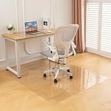 Bloomlover チェアマット 透明 150x100cm 厚み1mm クリア ダイニングマット 床保護マット PVC 椅子 マット デスクチェアマット大型デスク足元マット 傷防止マット 特大サイズ オフィス 食卓 フロア 畳 机下 椅子 凹みキズ ずれないマット (100x150cm, 1mm)