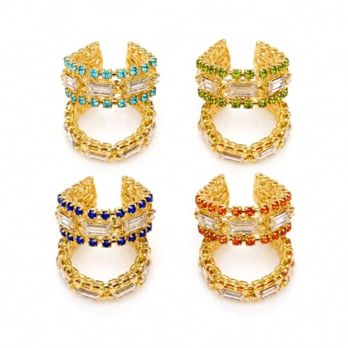 Image of laddu Gopal Stone Bangle Kade Set of 4 Pair Multicolour Diamond Design Kada for Laddu Gopal, Bal Gopal, Krishna Ji & All God Idol Decoration Accessories (Large)