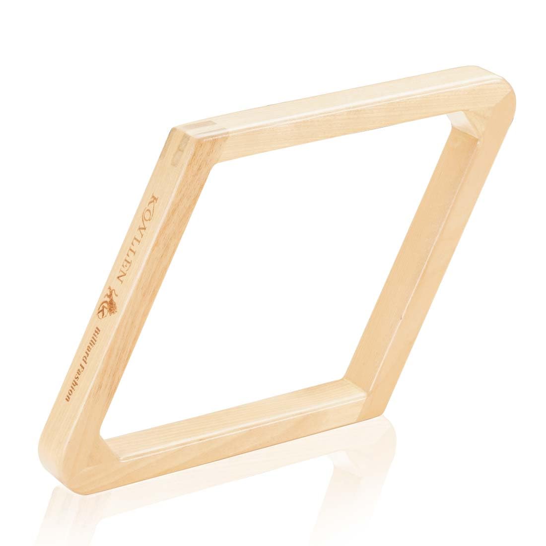 KONLLEN Massivholz Billard 8 Kugeln Dreieck / 9 Kugeln Diamant Pool Ball Rack für 5,4 cm Poolbälle