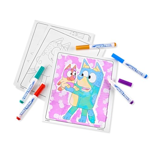crayola bluey color wonder coloring set 18 bluey coloring pages toddler stocking stuffer holiday amp christmas gifts for kids mess free coloring for toddlers toys amp games