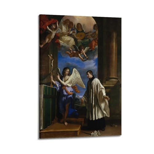 Toile murale chambre et salon tableau Guercino Saint Aloysius Gonzaga 40x60